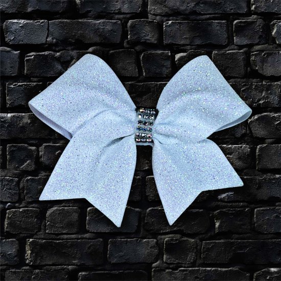 Pin Me "Glitter" - Design "MCC" Schleife weiß